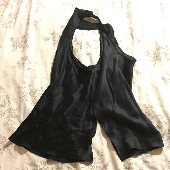 *CLEAR OUT* Juan Carlos Obando Silk Racerback Top - Picture 4 of 4